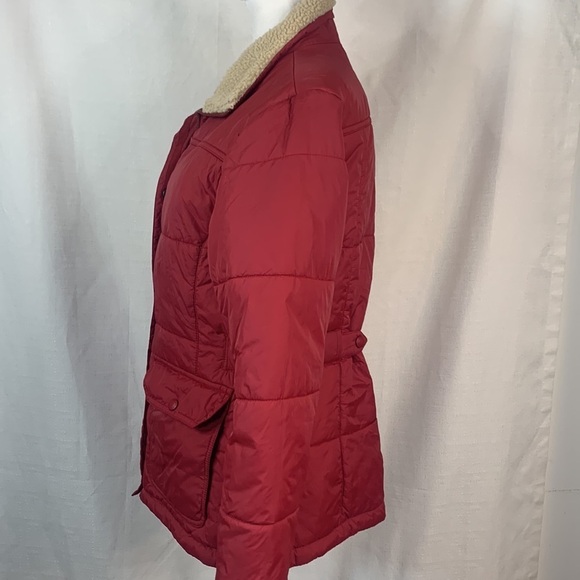 Lands’ End Cranberry Winter Puffer Coat - Picture 7 of 16